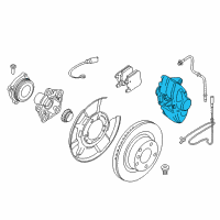 OEM BMW 330i Brake Caliper Right Diagram - 34-21-6-799-462