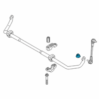 OEM BMW 740i Hex Nut With Flange Diagram - 37-10-6-789-678