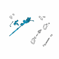 OEM 2007 Toyota FJ Cruiser Steering Column Diagram - 45250-35A20