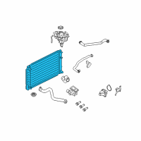 OEM 2008 Mercury Mariner Radiator Diagram - H2MZ-8005-S