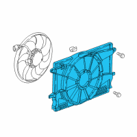 OEM 2019 Chevrolet Cruze Fan Shroud Diagram - 39009025