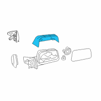 OEM 2009 Lincoln MKX Mirror Cover Diagram - 7T4Z-17D742-C