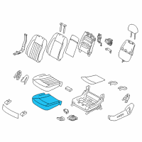 OEM 2015 Kia K900 Pad Assembly-Front Seat Cushion Diagram - 881503T610