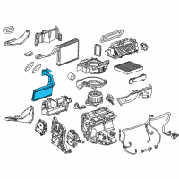 OEM 2016 Cadillac ATS Heater Core Diagram - 84280246