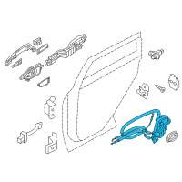 OEM 2019 Nissan Armada Rear Right Driver Door Lock Actuator Diagram - 82500-1LA0A