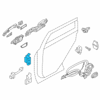 OEM Infiniti QX50 Hinge Assy-Rear Door Diagram - 82401-JK000