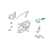 OEM Armrest, Left Front Door (Premium Black) Diagram - 83552-TL0-G22ZB