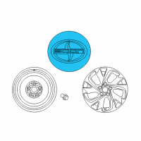 OEM 2019 Toyota Camry Wheel Hub Ornament Sub-Assembly Diagram - 42603-06150