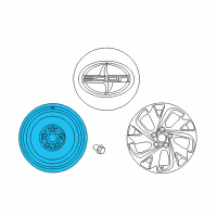 OEM Toyota Prius V Wheel, Spare Diagram - 42611-75101