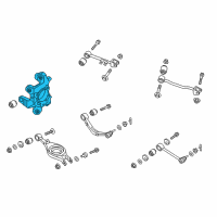 OEM Kia K900 Carrier Assembly-Rear Axle Diagram - 527203T000