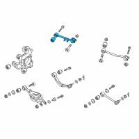 OEM 2016 Hyundai Equus Front Arm Assembly-Rear Upper, LH Diagram - 55100-3N000