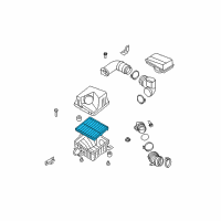 OEM 2008 Kia Sorento Air Cleaner Element Diagram - 281133E500