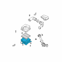 OEM 2009 Kia Sorento Body-Air Cleaner Diagram - 281123E500