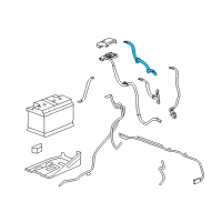 OEM 2014 Chevrolet Silverado 2500 HD Battery Cable Diagram - 20943123