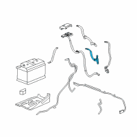 OEM 2012 GMC Sierra 3500 HD Cable Asm-Auxiliary Battery Positive (RH Proc) Diagram - 20943122