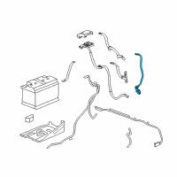 OEM 2013 GMC Sierra 3500 HD Battery Cable Diagram - 20916133