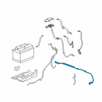 OEM 2012 GMC Sierra 2500 HD Positive Cable Diagram - 22756793