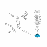 OEM 2015 Hyundai Santa Fe Rear Spring Pad, Lower Diagram - 55323-2W000