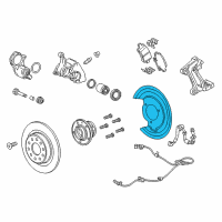 OEM 2019 Chevrolet Malibu Splash Shield Diagram - 23456521