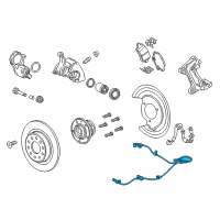 OEM Buick Regal Sportback Rear Speed Sensor Diagram - 84329413