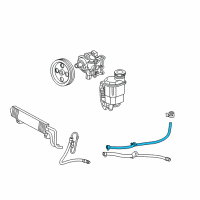 OEM 2010 Dodge Ram 1500 Power Steering Hose Diagram - 55398905AB