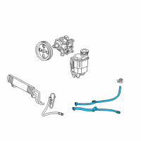 OEM 2010 Dodge Ram 1500 Hose-Power Steering Return Diagram - 52855853AL