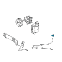 OEM 2010 Dodge Ram 1500 Clamp-Power Steering Hose Diagram - 68053768AA