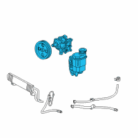 OEM 2009 Dodge Ram 1500 Power Steering Pump Diagram - 55398903AE