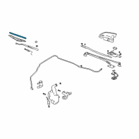 OEM 1999 Cadillac DeVille Insert, Windshield Wiper Blade (22") Diagram - 22143943