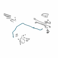OEM 1999 Pontiac Grand Prix Hose-Windshield Washer Pump Diagram - 10406943