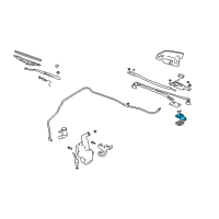 OEM 2003 Pontiac Grand Prix Motor Kit, Windshield Wiper Diagram - 88958395