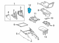 OEM 2021 Toyota Corolla Shift Knob Diagram - 33504-02850-C0