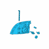 OEM 2004 Mercury Mountaineer Composite Assembly Diagram - 5L9Z-13008-AA