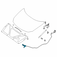 OEM 2020 Nissan Maxima Male Assy-Hood Lock Diagram - 65601-4RA0A