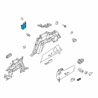 OEM 2019 Lincoln MKT Pillar Trim Diagram - AE9Z-7431005-AC