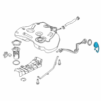 OEM 2012 Nissan Maxima Filler Cap Assembly Diagram - 17251-9DC1C