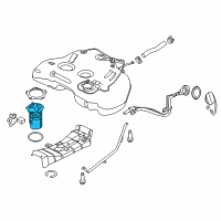 OEM 2019 Nissan Maxima In Tank Fuel Pump Diagram - 17040-4RA0C