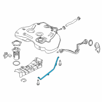 OEM 2017 Nissan Maxima Band Assy-Fuel Tank, Mounting Diagram - 17407-JA00A