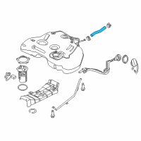 OEM 2009 Nissan Altima Hose-Filler Diagram - 17228-3TA0B