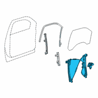 OEM 2021 GMC Sierra 1500 Window Regulator Diagram - 84652632