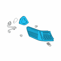OEM 2010 Toyota Camry Lens & Housing Diagram - 81551-33530