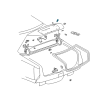 OEM 2003 Cadillac DeVille Lock Cylinder Diagram - 12458205