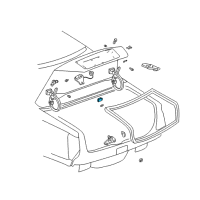 OEM 1998 Oldsmobile LSS Trunk Lamp Diagram - 25635368