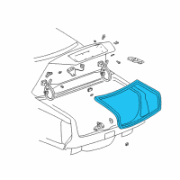 OEM 2004 Cadillac DeVille Weatherstrip Diagram - 25723799