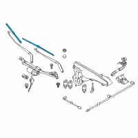 OEM 2012 BMW X6 Wiper Blades (from 10/11) Diagram - 61-61-0-038-893