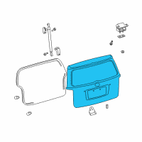 OEM Scion xB Lift Gate Diagram - 67005-12B30