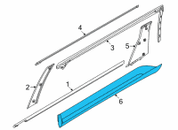 OEM 2022 Kia Carnival GARNISH Assembly-Rr Dr S Diagram - 87731R0100