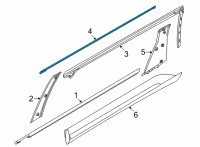 OEM 2022 Kia Carnival MOULDING ASSY-RR DR Diagram - 83850R0000