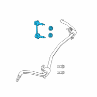 OEM 2017 Dodge Durango Link-STABILIZER Bar Diagram - 68298921AA