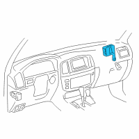 OEM Toyota Land Cruiser Receiver Diagram - 89760-60030